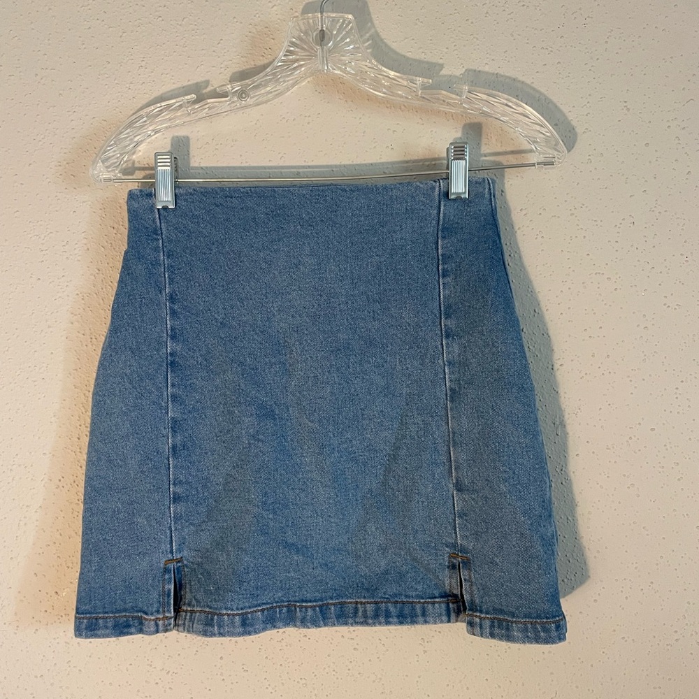 Classic Blue Denim Skirt